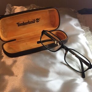Timberland Mens Black Glasses and Case